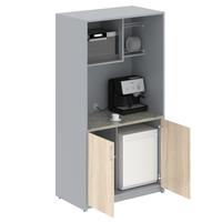 Кухня Мини SCB 120 (Дуб Сонома светлый/Металлик 1030х600х2000 мм)