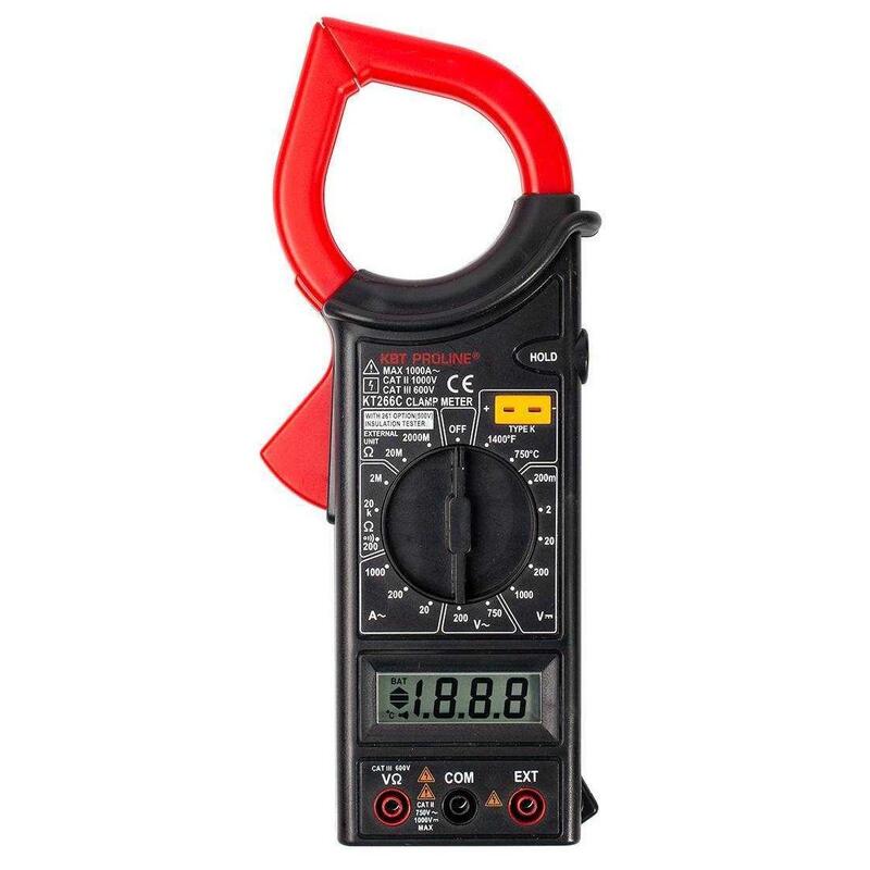 Клещи токовые цифровые КВТ Proline KT 266C (79132) – купить по выгодной цене в интернет-магазине | 1763593