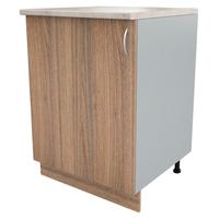 Шкаф напольный Ринг АТ 060 (дуб шамони темный/серый, 600х600х850 мм)