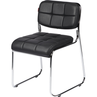 Стул офисный Easy Chair 803VP черный (искусственная кожа, металл  хромированный)