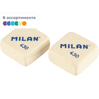 Ластик Milan School 430 из натурального каучука 28x28x12 мм (3 штуки в  упаковке)