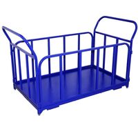 Уценка. Тележка платформенная ТБ-4 с трубчатыми бортами (до 225 кг,  600х1200 мм,  без колес)
