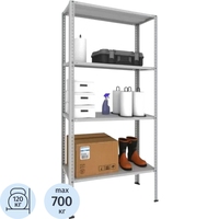 Стеллаж металлический Metos 4 полки (700х400х1810 мм)