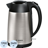 Чайник электрический Bosch TWK3P420 серебристый