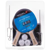 Набор для настольного тенниса Roxel Hobby Progress (2 ракетки/3  мяча/сетка)