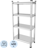 Стеллаж металлический Everest Beamy Simple оцинкованный (4 полки,  600х300х1200 мм)