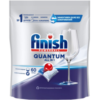Таблетки для посудомоечных машин Finish Powerball Quantum (60 штук в  упаковке)