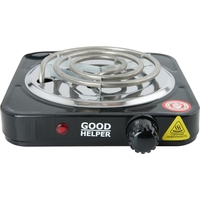 Плита электрическая Goodhelper ES-10T11 узкая черная (эмаль, 1 конфорка)