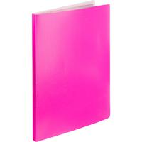 Папка файловая на 40 файлов Attache Neon А4 15 мм розовая (толщина  обложки 0.5 мм)