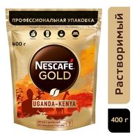 Кофе растворимый Nescafe Gold Uganda-Kenya 400 г (пакет)