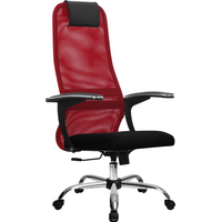 Кресло для руководителя Easy Chair SU-B-8 крсное/чёрное (ткань, металл)