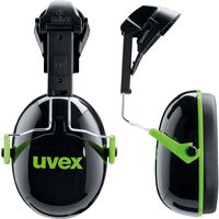 Наушники противошумные Uvex K1H с креплением на каску 27 дБ черные  (2600201)