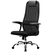 Кресло для руководителя Easy Chair SU-B-8 158/осн.003   чёрное (ткань,  металл)