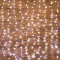 Гирлянда светодиодная Neon-Night Дождь бахрома белый свет 144  светодиодов (1.5x1.5 м)