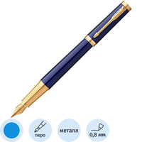 Ручка перьевая Parker Ingenuity Blue GT цвет чернил синий, цвет корпуса  синий (артикул производителя 2182009)