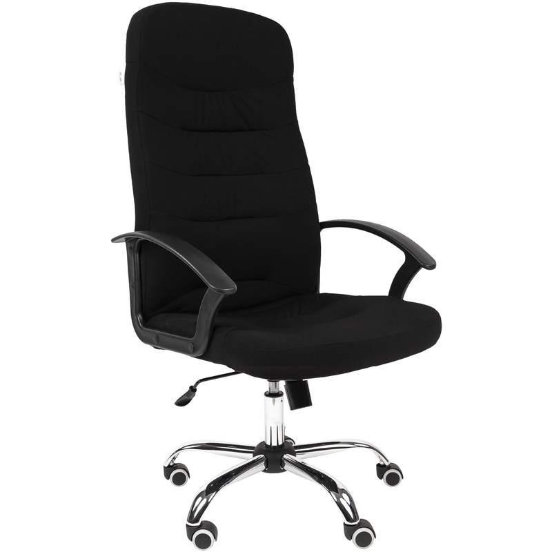 Кресло для руководителя РК 200 S черное (ткань, металл) – выгодная цена – купить товар Кресло для руководителя РК 200 S черное (ткань, металл) в интернет-магазине Комус