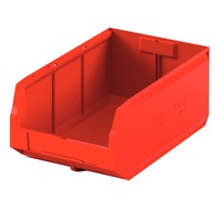 Ящик (лоток) универсальный полипропиленовый I Plast Logic Store  500x300x200 мм красный ударопрочный морозостойкий