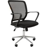 Кресло офисное Chairman 698 черное (сетка/ткань, металл)
