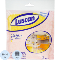 Салфетка хозяйственная Luscan микрофибра 30х30 см 200 г/кв.м желтая