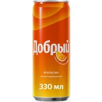 Напиток Добрый газированный с апельсином 0.33 л
