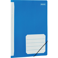 Папка на резинках Attache А4 20 мм картонная до 200 листов синяя  (плотность 400 г/кв.м)