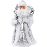 Фигурка новогодняя Magic Time Дед Мороз в серебристой шубке (высота 31.5  см)