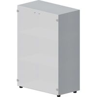 Шкаф для документов Artwood OMMS564BLTI со стеклом (титан, 800х440х1180  мм)