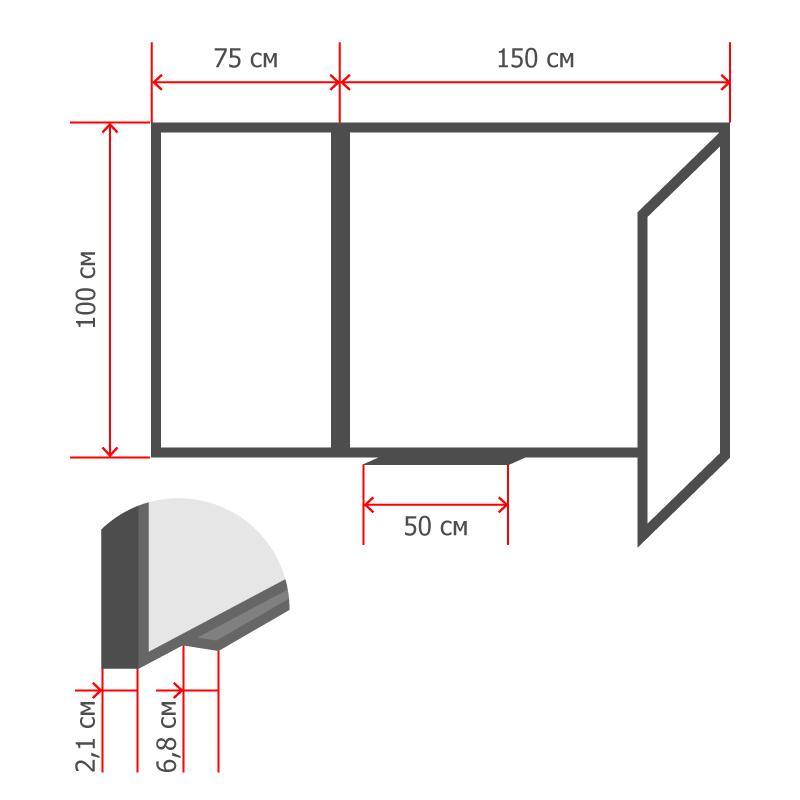 Доска магнитно маркерная комус 100x200 см лаковое покрытие алюминиевая рама