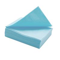 Салфетки одноразовые нестерильные в сложении 33x45 см (голубые, 500 штук  в упаковке)