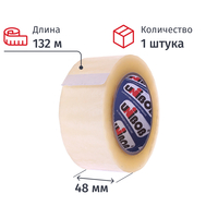Клейкая лента упаковочная Unibob 400 48 мм х 132 м 40 мкм прозрачная