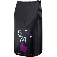 Кофе в зёрнах свежей обжарки Деловой Стандарт 5/74 Brazil&Columbia  Original coffee blend арабика 100% 1 кг (пакет)