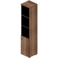 Шкаф-колонка для документов Агат АО-24 полузакрытый (орех палдао,  400x400x1910 мм)