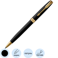 Ручка шариковая Parker Sonnet цвет чернил черный цвет корпуса черный (артикул производителя 1931519)