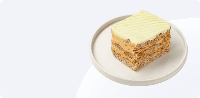 Миндальный с заварным кремом