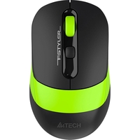Мышь беспроводная A4Tech Fstyler FG10CS Air черная/зеленая