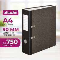Папка-регистратор Attache 90 мм чёрная бумага