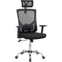 Кресло для руководителя Easy Chair 650 TC чёрное (сетка/ткань, металл)