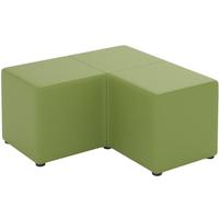 Модуль диван угловой Tetris 3-М 3Р2 бледно-зеленый (искусственная кожа,  900х900х450 мм)