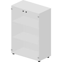 Шкаф для документов Artwood EMMS564BLBL со стеклом (белый, 800х440х1180  мм)