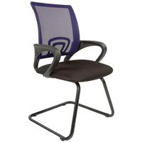 Конференц-кресло Chairman 696 V синее/черное (сетка/ткань, металл черный)
