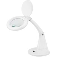 Лупа настольная 3D+12D Rexant с подсветкой 40 LED белая