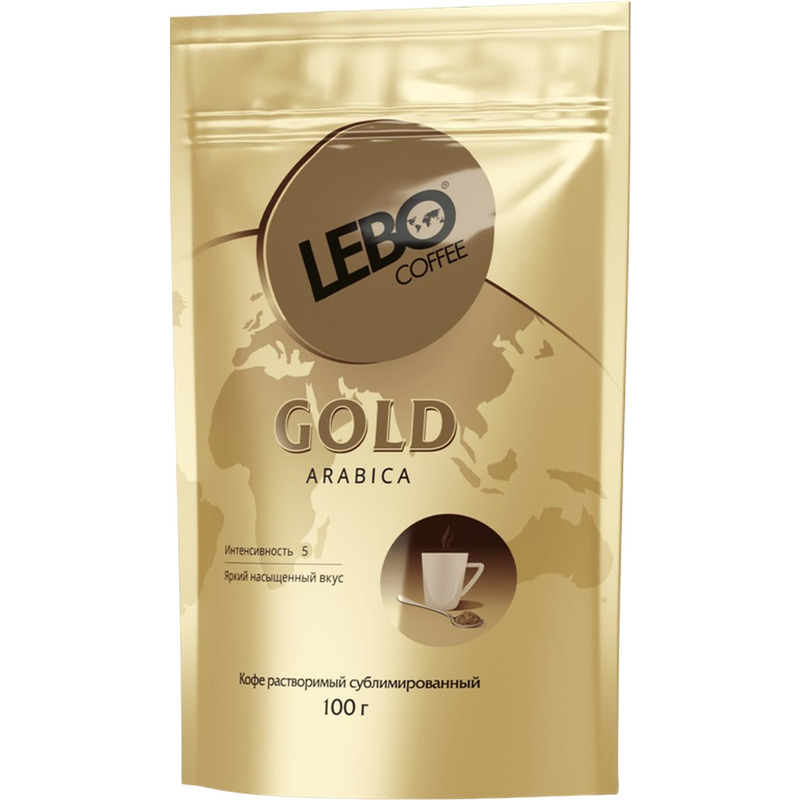 Кофе растворимый Lebo Gold 100 г (пакет) – купить по выгодной цене в интернет-магазине | 483242