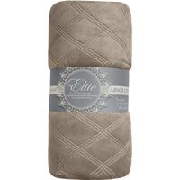 Плед Texrepublic Elite Клетка фланель 150х200 см бежевый