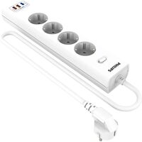 Сетевой фильтр Philips CHP4346WB/51 на 4 розетки 3 метра + 2 USB