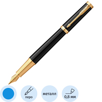 Ручка перьевая Parker Ingenuity Black GT цвет чернил синий, цвет корпуса  черный (артикул производителя 2182005)