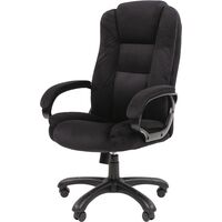Кресло для руководителя Chairman 600 HOME чёрное (ткань, пластик)