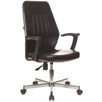 Кресло офисное Easy Chair 224 DSL PPU чёрное (экокожа,  металл)