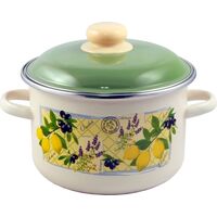 Кастрюля Appetite Citrus 4 л эмалированная сталь с крышкой