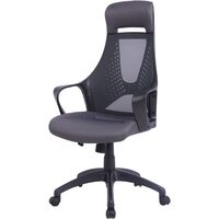 Кресло для руководителя Easy Chair 578 TC чёрное (сетка/ткань, пластик)