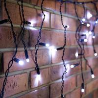 Гирлянда светодиодная уличная Neon-Night Айсикл бахрома белый свет 88  светодиодов (2.4х0.6 м)